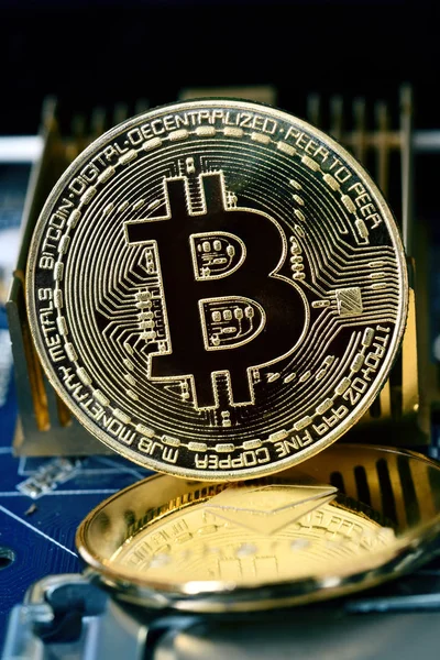 Crypto currency Bitcoin — Stock Photo, Image