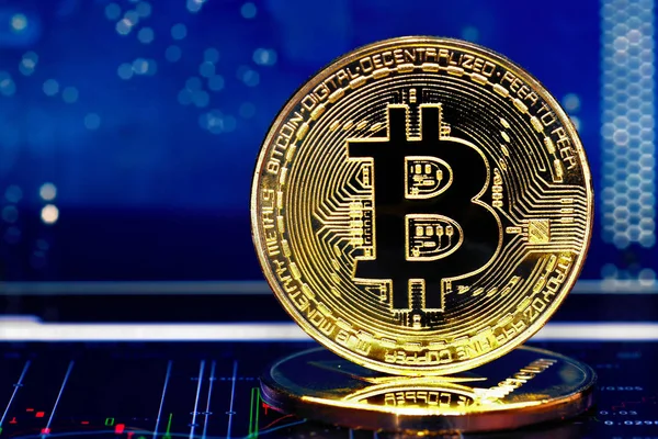 Cripto moneda Bitcoin — Foto de Stock