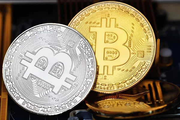 Crypto currency Bitcoin — Stock Photo, Image