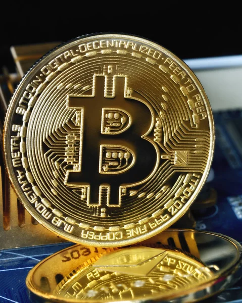 Crypto currency Bitcoin — Stock Photo, Image