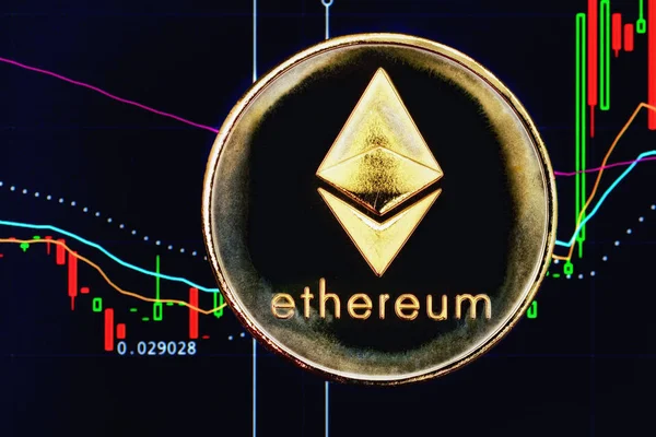 Κρυπτό νόμισμα Ethereum Εικόνα Αρχείου