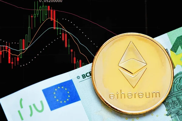 Kryptowährung Ethereum — Stockfoto