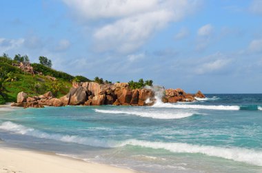 Seychelles islands, La Digue, Anse Cocos beach