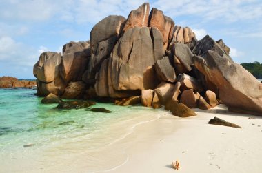 Seychelles islands, La Digue, Anse Cocos beach