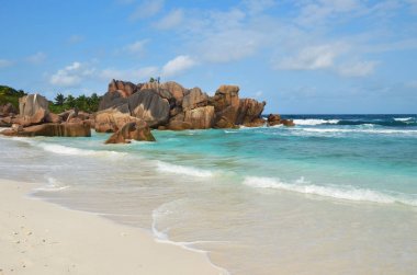 Seychelles islands, La Digue, Anse Cocos beach