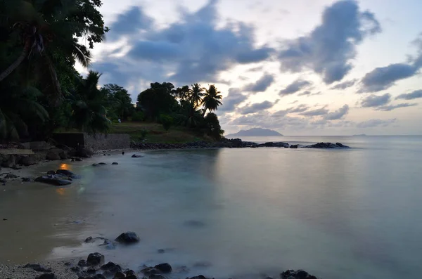 Захід сонця, Сейшельські острови, Махе — стокове фото