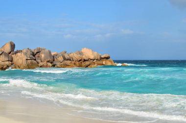 Seychelles islands, La Digue, Anse Cocos beach