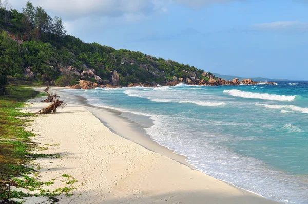 Seychelles islands, La Digue, Anse Petite beach — Stockfoto