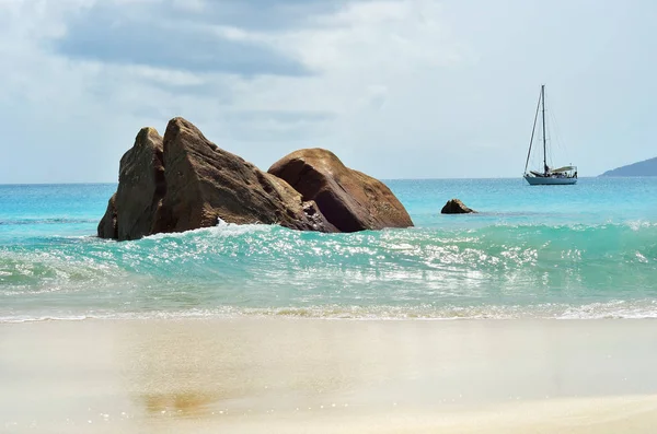 Anse Lazio beach, Seyşel Adaları — Stok fotoğraf