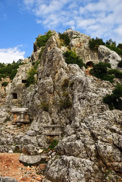 Starożytne rzymskie grobowce, Turcja — Zdjęcie stockowe