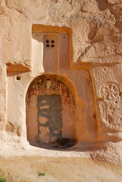 Capadocia cueva iglesia, Turquía — Foto de Stock