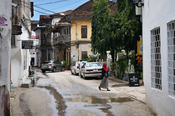 Rue de Stone Town, Zanzibar, Tanzanie, Afrique — Photo