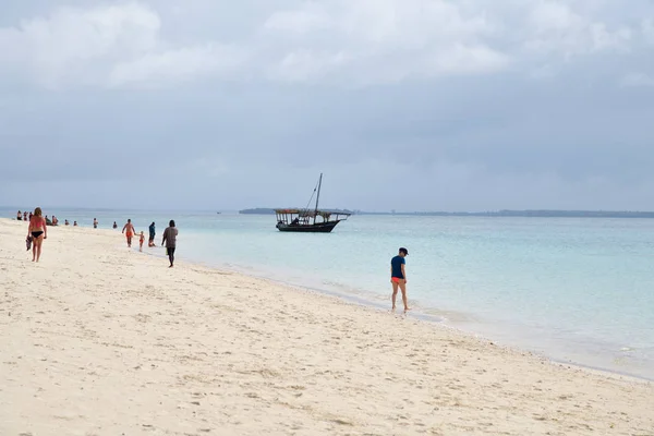 Zanzíbar, Tanzania, África. Playa de Kendwa — Foto de Stock