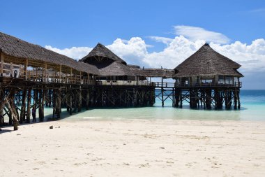 Plaj kafesi. Kendwa tatil köyü, Zanzibar, Tanzanya, Afrika