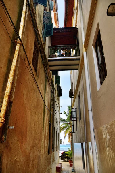 Ulice Kamenné Město, Zanzibar, Tanzanie, Afrika — Stock fotografie