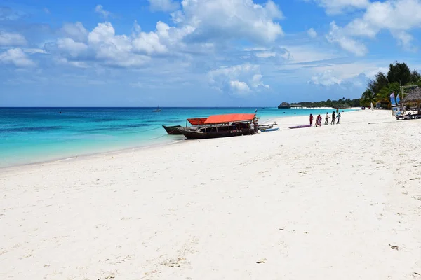 Zanzibar, Tanzania, Afryka. Plaża Kendwa — Zdjęcie stockowe