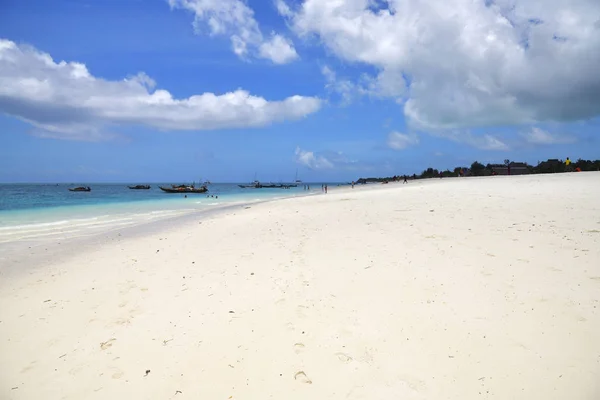 Zanzibar, Tanzanie, Afrika. Pláž Kendwa — Stock fotografie