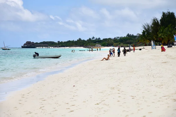 Zanzibar, Tanzânia, África. Praia de Kendwa — Fotografia de Stock