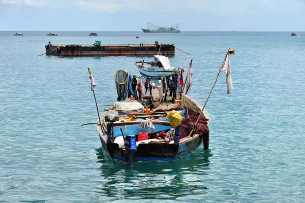 Boats. Zanzibar, Tanzania, Africa. Stone Town harbor — Stock Photo, Image