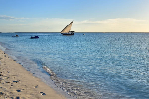 Zanzíbar, Tanzania, África. Playa de Kendwa — Foto de Stock