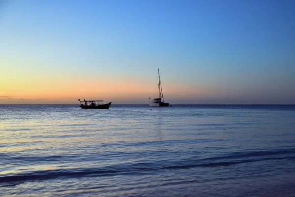 Zanzibar sunset, Tanzânia, África. Kendwa... — Fotografia de Stock