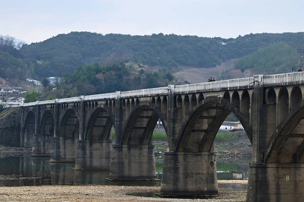 Corea del Norte. Puente — Foto de Stock