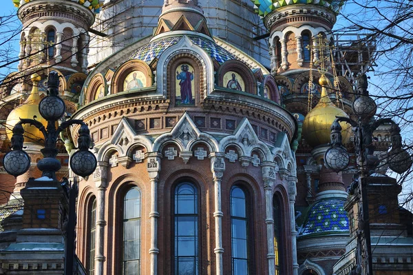 Catedral de Nuestro Salvador sobre Sangre derramada, San Petersburgo, Rusia — Foto de Stock