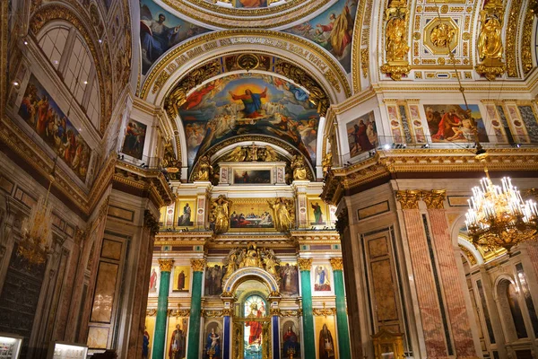 Sint Petersburg Rusland Januari 2020 Interieur Van Sint Isaak Kathedraal — Stockfoto