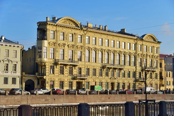 Petersburg Rosja Stycznia 2020 Historyczna Architektura Miasta Bezobrazovyh Dom Rentowny — Zdjęcie stockowe