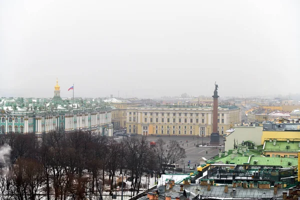 Saint Petersburg Russia January 2020 Top View Palace Square Alexander — Stockfoto