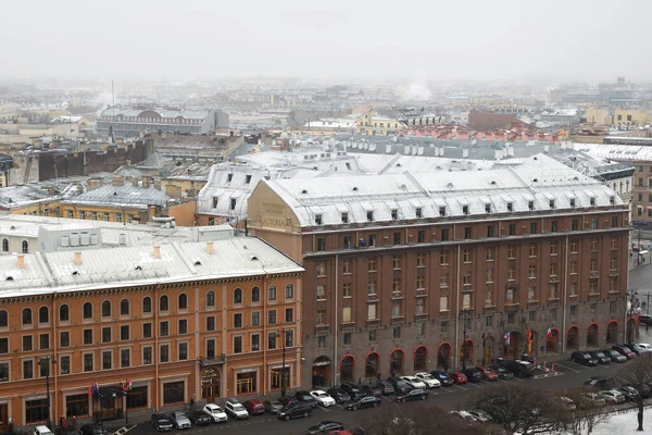 San Petersburgo Rusia Enero 2020 Vista Superior Invierno Los Tejados — Foto de Stock