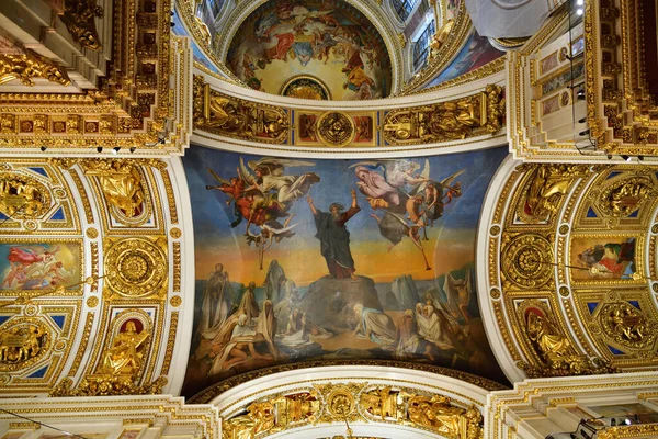 圣彼得堡 2020年1月30日 圣彼得堡圣以撒大教堂的内部 圣彼得堡地标的内景 — 图库照片