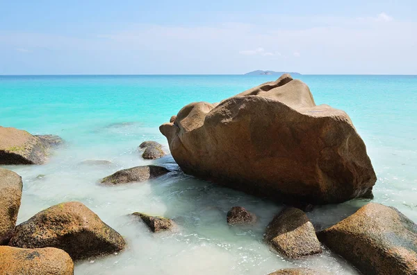 Granitfelsige Strände Auf Den Seychellen Praslin Anse Georgette — Stockfoto