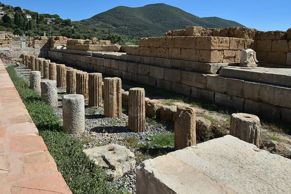 Starożytne Ruiny Messini Messenia Peloponez Grecja — Zdjęcie stockowe
