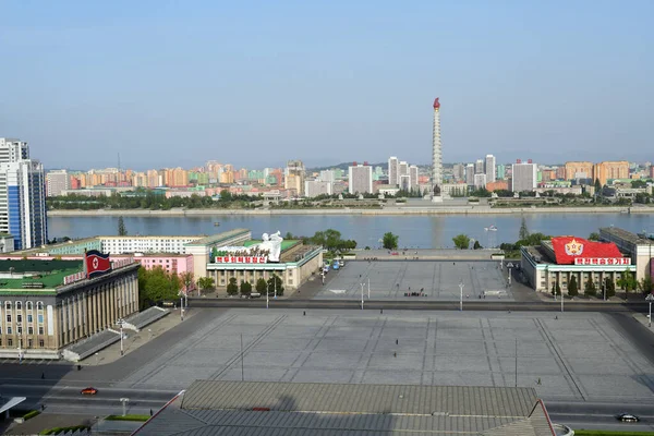 Pyongyang Corée Nord Avril 2019 Vue Sur Ville Monument Idée — Photo