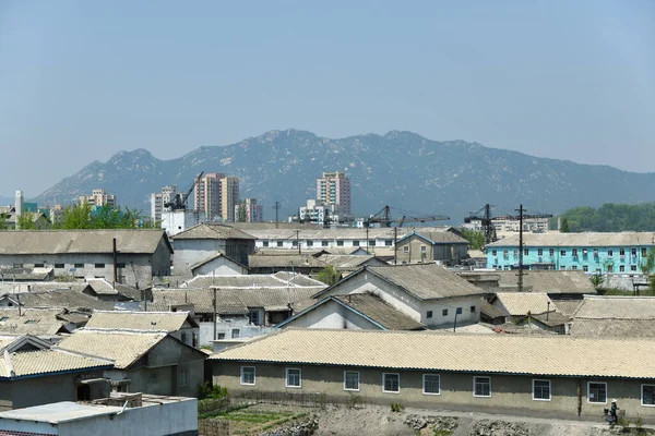 Coreia Norte Casa Típica Apartamento Bairro Residencial Subúrbio Kaesong Todo — Fotografia de Stock