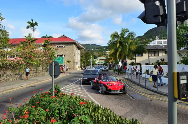 2010 Victoria Seychelles July 2011 Street Scene Victoria Cross Road — 스톡 사진