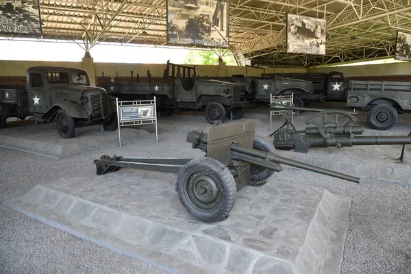 North Korea Pyongyang May 2019 War Relics Taken Enemy Victorious — Stock Photo, Image