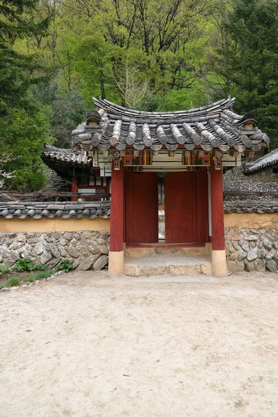 Buddyjski Klasztor Bohen Korei Północnej Klasztor Bohyon Został Zbudowany 1042 — Zdjęcie stockowe