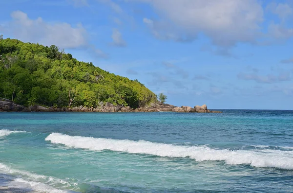 Vacker Tropisk Kust Seychellerna Öar Mahe — Stockfoto