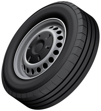 İzole hafif vanlar tekerlek