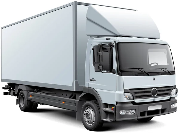 白色箱型卡车 — 图库矢量图片