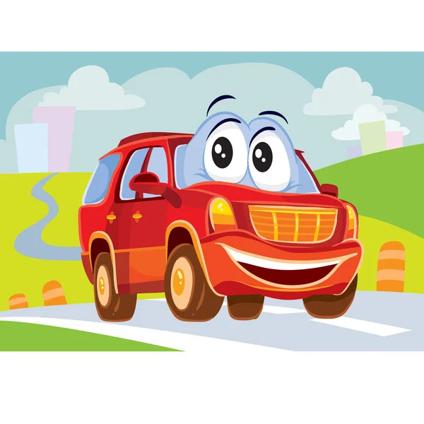 Funny car — Stock Vector