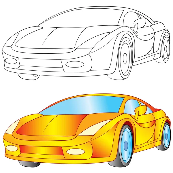 Coche — Vector de stock