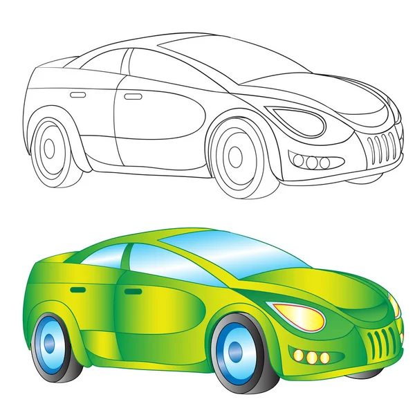 Coche — Vector de stock