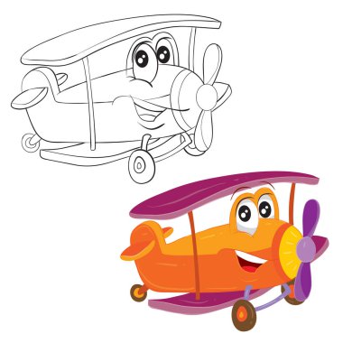 İki büyük gözlü komik karakter seti, biri kırmızı, diğeri siyah çizgili, beyaz arkaplanda izole edilmiş nesne.,