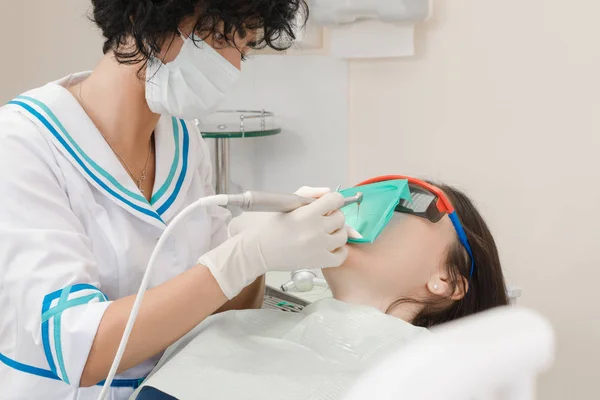 Patient on reception at the dentist — Stock Photo, Image