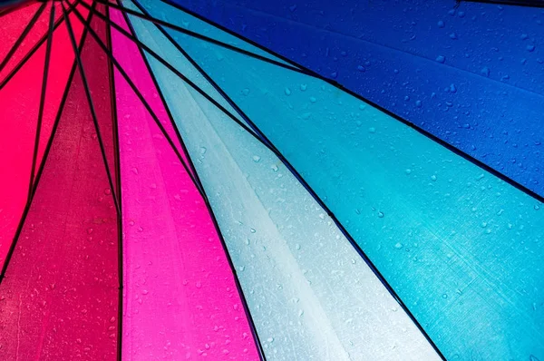 Colorful umbrella inside — Stock Photo, Image