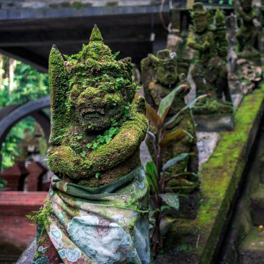 Bali dili Moss-Grown scupltures