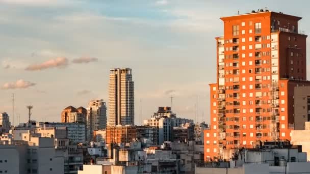 Zonsondergang In Buenos Aires — Stockvideo